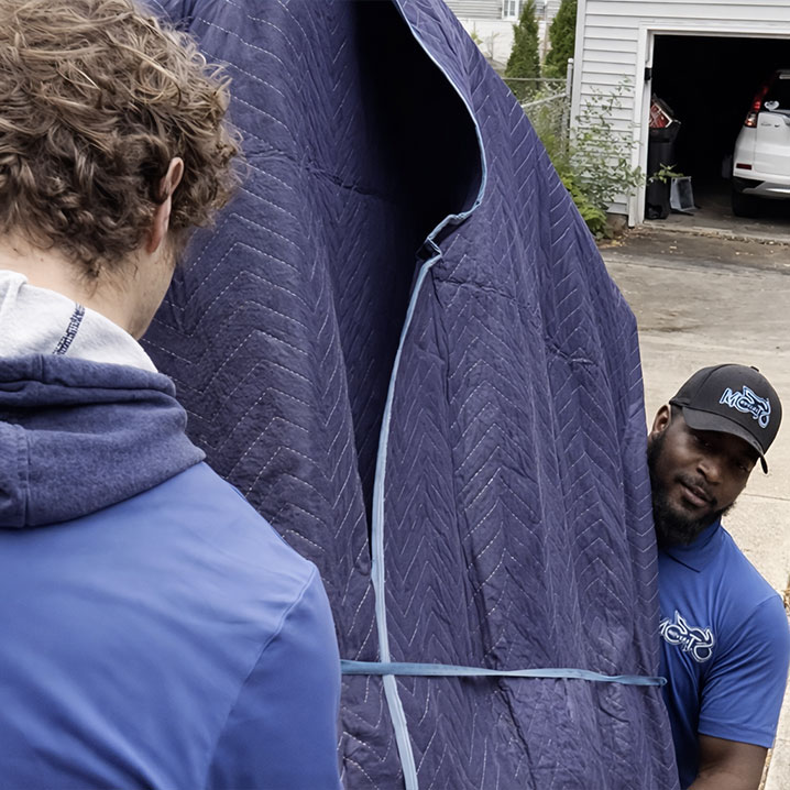 a man wearing a blue hat